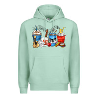 Seafoam music teacher coffee cups Premium Hoodie - Zillion Design Studio