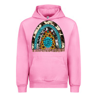 Fuchsia Pink rainbow sunflower gemstone Urban Hoodie - RanaPortraitStore