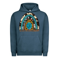 Pigment Midnight Navy rainbow sunflower gemstone Urban Hoodie - RanaPortraitStore