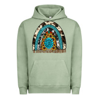 Pigment Oil Green rainbow sunflower gemstone Urban Hoodie - RanaPortraitStore