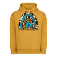 Pigment Peanut Butter rainbow sunflower gemstone Urban Hoodie - RanaPortraitStore
