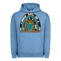 Pigment Pebble Blue rainbow sunflower gemstone Urban Hoodie - RanaPortraitStore