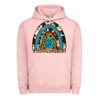 Pigment Salmon rainbow sunflower gemstone Urban Hoodie - RanaPortraitStore