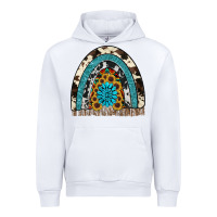 White rainbow sunflower gemstone Urban Hoodie - RanaPortraitStore
