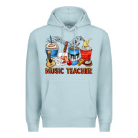 Blue Mist music teacher coffee cups Premium Hoodie - Zillion Design Studio
