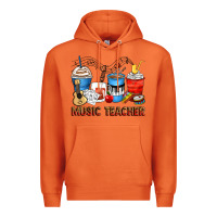 Carrot music teacher coffee cups Premium Hoodie - Zillion Design Studio