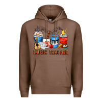 Chestnut music teacher coffee cups Premium Hoodie - Zillion Design Studio