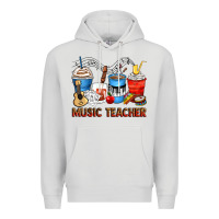 Dove Grey music teacher coffee cups Premium Hoodie - Zillion Design Studio