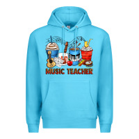 Ocean Blue music teacher coffee cups Premium Hoodie - Zillion Design Studio