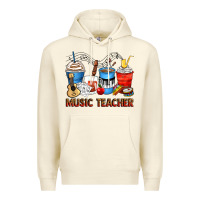 Sandshell music teacher coffee cups Premium Hoodie - Zillion Design Studio
