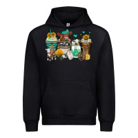 Foreset Green cows coffee cups Urban Hoodie - Zillion Design Studio