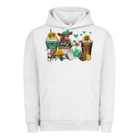 Pigment Lunar Rock cows coffee cups Urban Hoodie - Zillion Design Studio