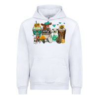 White cows coffee cups Urban Hoodie - Zillion Design Studio