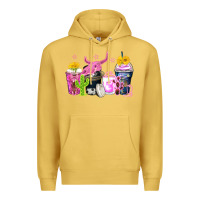 Antique Gold neon western coffee cups Premium Hoodie - Zillion Design Studio