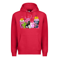 Cardinal neon western coffee cups Premium Hoodie - Zillion Design Studio