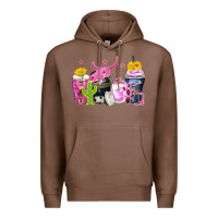 Chestnut neon western coffee cups Premium Hoodie - Zillion Design Studio