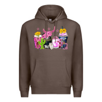 Coffee neon western coffee cups Premium Hoodie - Zillion Design Studio