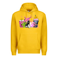 Lemon neon western coffee cups Premium Hoodie - Zillion Design Studio