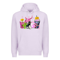 Lilac neon western coffee cups Premium Hoodie - Zillion Design Studio