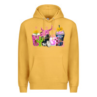 Mustard neon western coffee cups Premium Hoodie - Zillion Design Studio