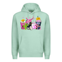 Seafoam neon western coffee cups Premium Hoodie - Zillion Design Studio