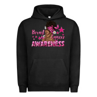 Pigment Black Breast Cancer Awareness with Afro Woman Urban Hoodie - texasbilliewilder