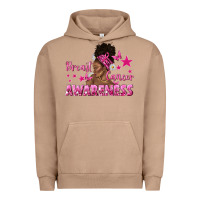 Pigment Burro Breast Cancer Awareness with Afro Woman Urban Hoodie - texasbilliewilder