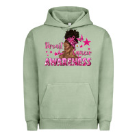 Breast Cancer Awareness With Afro Woman Urban Hoodie | Teevron