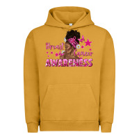 Pigment Peanut Butter Breast Cancer Awareness with Afro Woman Urban Hoodie - texasbilliewilder