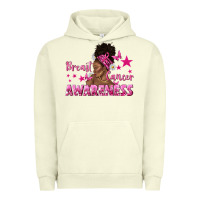 Pigment Pistachio Breast Cancer Awareness with Afro Woman Urban Hoodie - texasbilliewilder