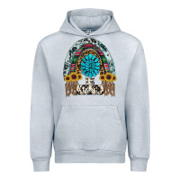 Heather Grey western rainbow  be kind Urban Hoodie - RanaPortraitStore