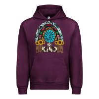 Mauve Wine western rainbow  be kind Urban Hoodie - RanaPortraitStore