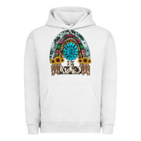 Pigment Lunar Rock western rainbow  be kind Urban Hoodie - RanaPortraitStore