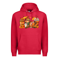 Cardinal pumpkin spice latte coffee cups Premium Hoodie - Zillion Design Studio