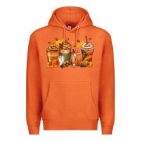 Carrot pumpkin spice latte coffee cups Premium Hoodie - Zillion Design Studio