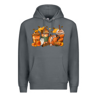 Rock pumpkin spice latte coffee cups Premium Hoodie - Zillion Design Studio