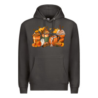 Smoke pumpkin spice latte coffee cups Premium Hoodie - Zillion Design Studio