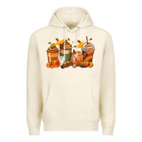 Tofu pumpkin spice latte coffee cups Premium Hoodie - Zillion Design Studio