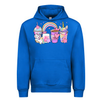 Cobalt unicorn coffee cups Urban Hoodie - Zillion Design Studio
