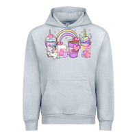 Heather Grey unicorn coffee cups Urban Hoodie - Zillion Design Studio