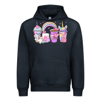 Navy unicorn coffee cups Urban Hoodie - Zillion Design Studio
