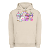 Pigment French Oak unicorn coffee cups Urban Hoodie - Zillion Design Studio