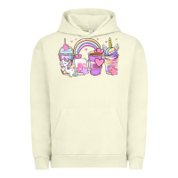 Pigment Pistachio unicorn coffee cups Urban Hoodie - Zillion Design Studio
