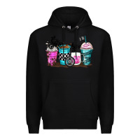 Black motocross coffee cups Premium Hoodie - Zillion Design Studio