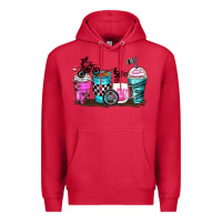 Cardinal motocross coffee cups Premium Hoodie - Zillion Design Studio