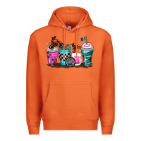 Carrot motocross coffee cups Premium Hoodie - Zillion Design Studio