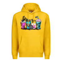 Lemon motocross coffee cups Premium Hoodie - Zillion Design Studio