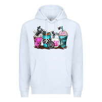 White motocross coffee cups Premium Hoodie - Zillion Design Studio