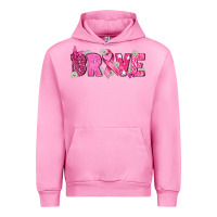 Fuchsia Pink Breast Cancer Brave Urban Hoodie - texasbilliewilder