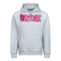 Heather Grey Breast Cancer Brave Urban Hoodie - texasbilliewilder